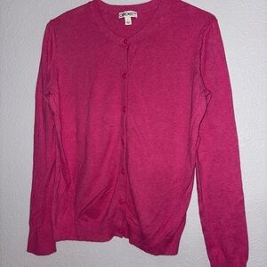 Cherokee Women's Pink Cardigan Sweater